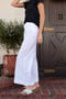 Image of Side Button Pant White