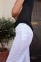Image of Side Button Pant White