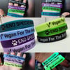 "Vegan For The Animals - End Speciesism Silicone" Wristband