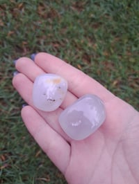 Image 1 of Large Blue Chalcedony Tumbles 