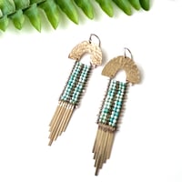 Image 4 of Turquoise Armor Earrings