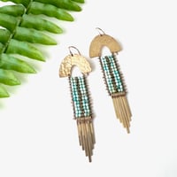 Image 5 of Turquoise Armor Earrings