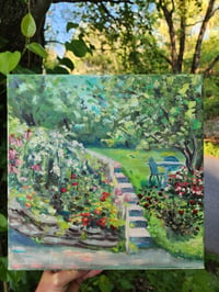 Image 2 of Summer Lawn and Color -Oil Painting 