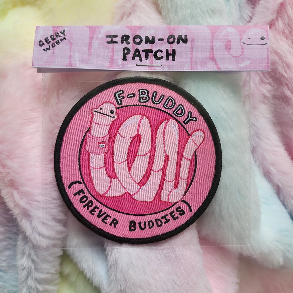 Image of F buddies iron-on patch