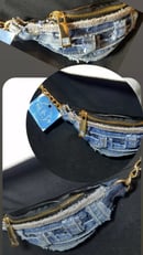 Image 2 of Tasty Raw Edge Denim On The Go Mini Waist Chain Pack