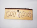 God is Good Hanging Wood Sign with Cape May Diamonds and Jersey Shore Pebbles