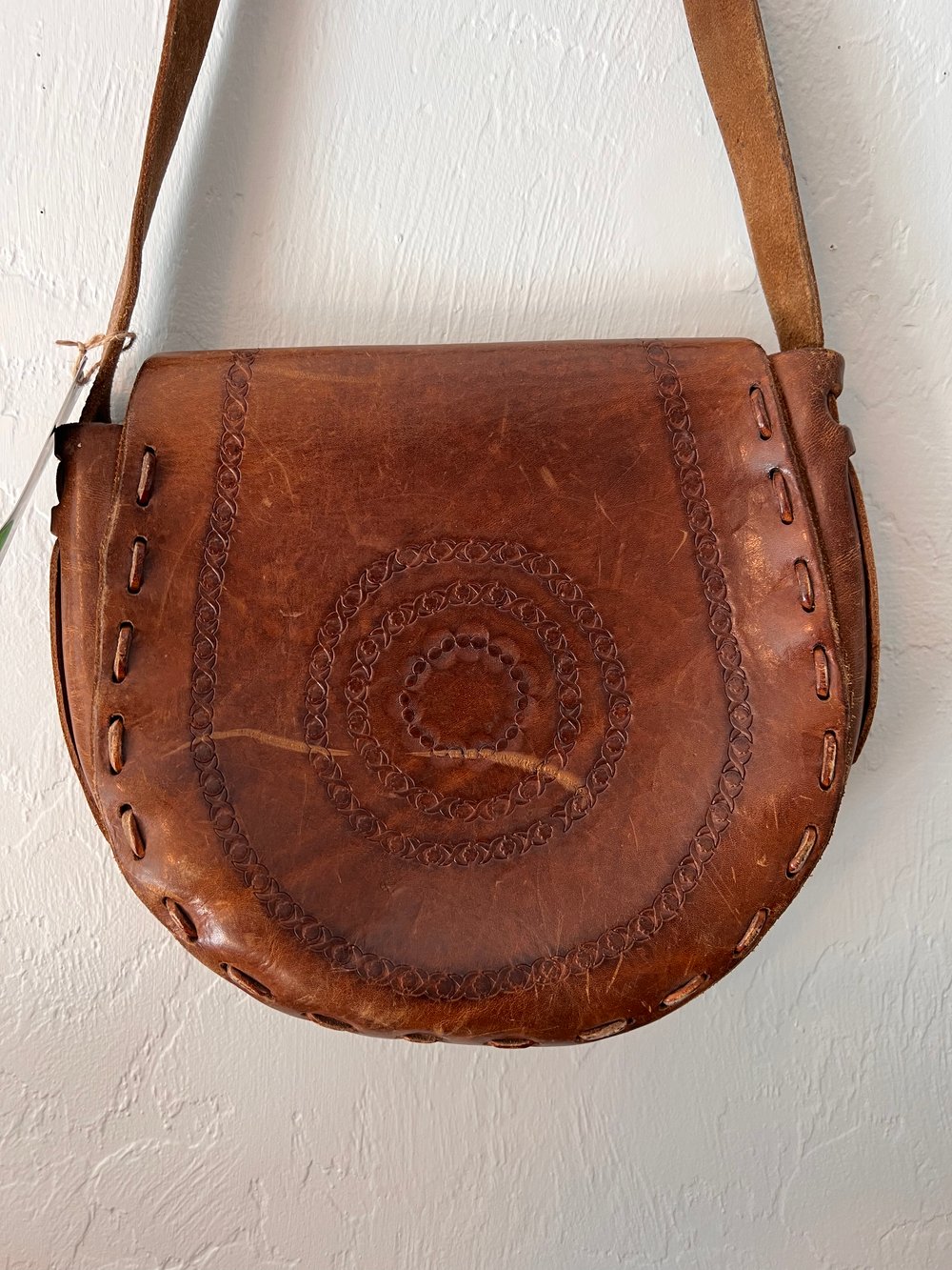Vintage Tooled Leather Louise Purse