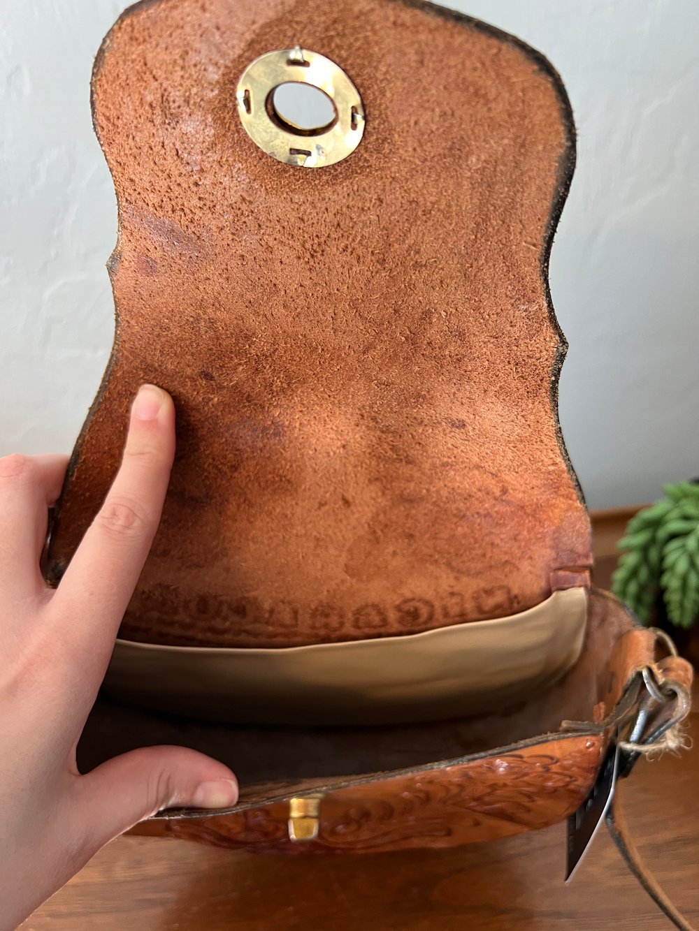 Vintage Tooled Leather Nicaragua Purse
