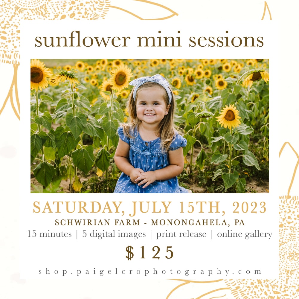 Image of Sunflower Mini Session - DAY 1