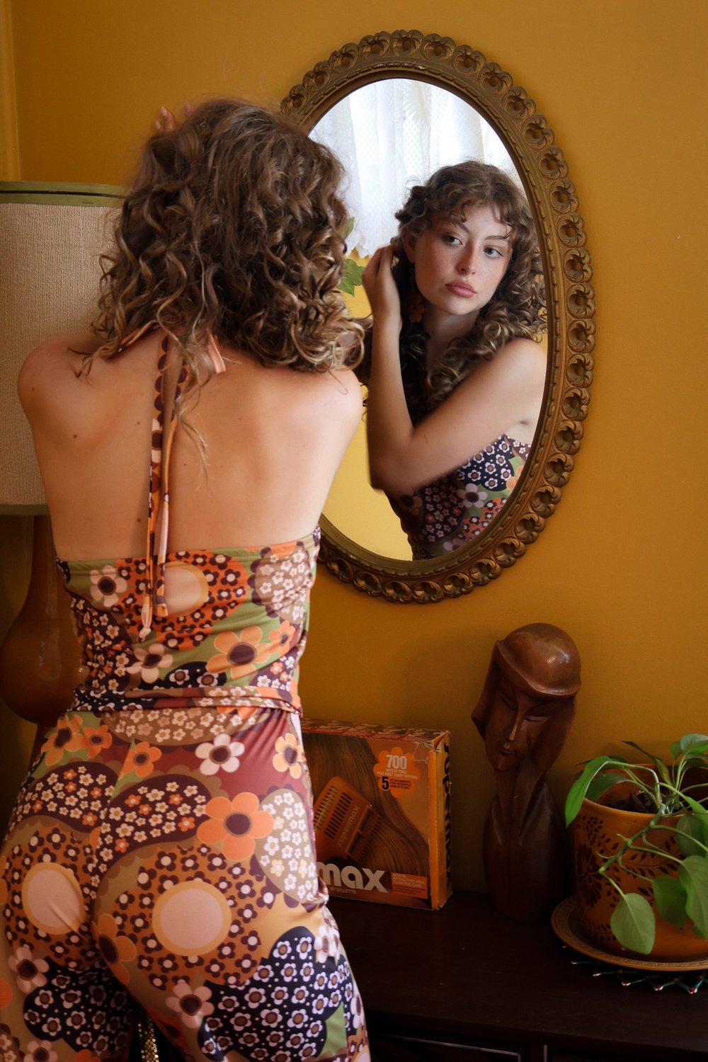 High Neck Jumpsuit In Magic Carpet