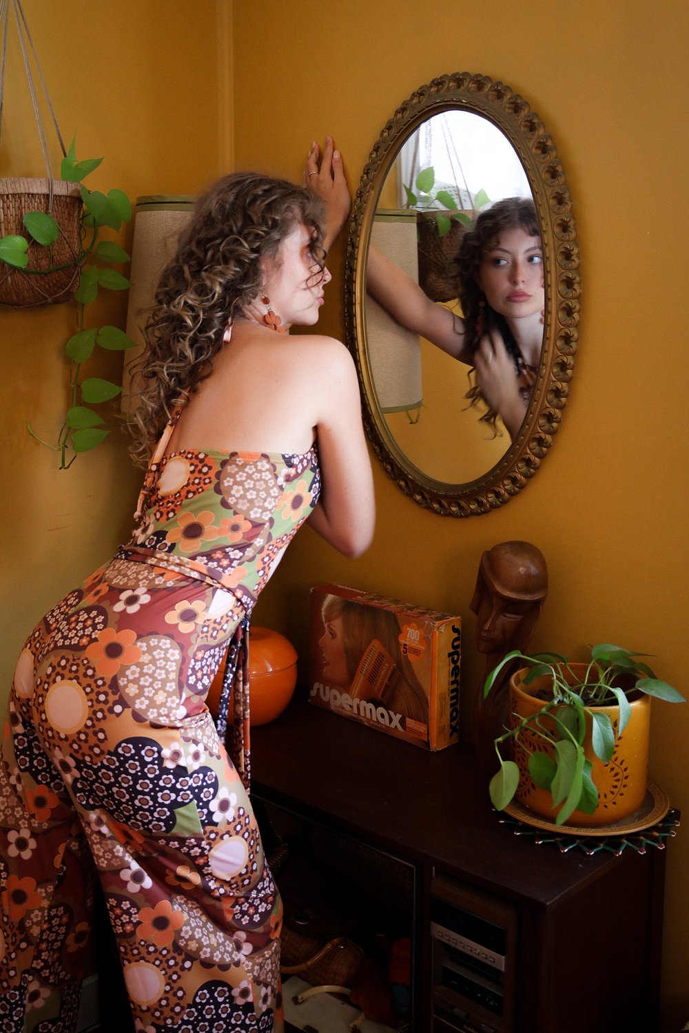 High Neck Jumpsuit In Magic Carpet