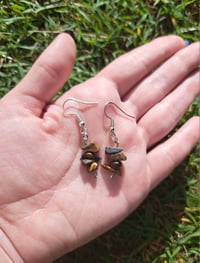 Image 1 of Tigers Eye Dangle Earrings