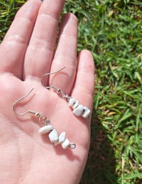 Image 1 of Howlite Dangle Earrings