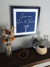 Give me Gin & Tonic framed artwork
