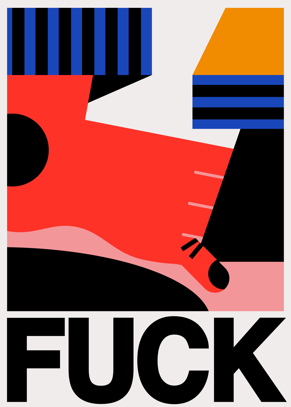 FUCK #002 Poster by Marco Oggian