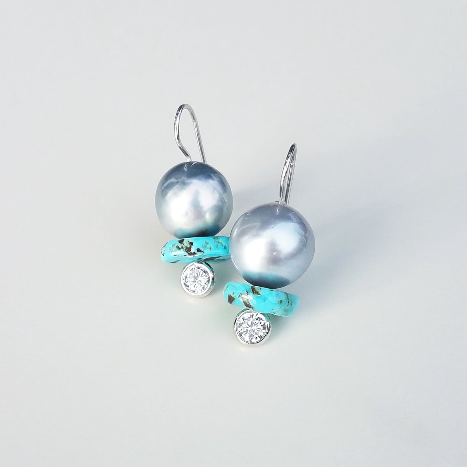 Turquoise & Chrysoprase Earrings | Lola Florence Jewelry Hawaii