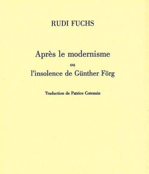 Rudi Fuchs - Après le modernisme ou l’insolence de Günther Förg