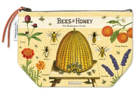 Cavallini & Co. Bees & Honey  Vintage Style Canvas Pouch