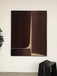 Image 1 of abstract silk composition (brown /red)