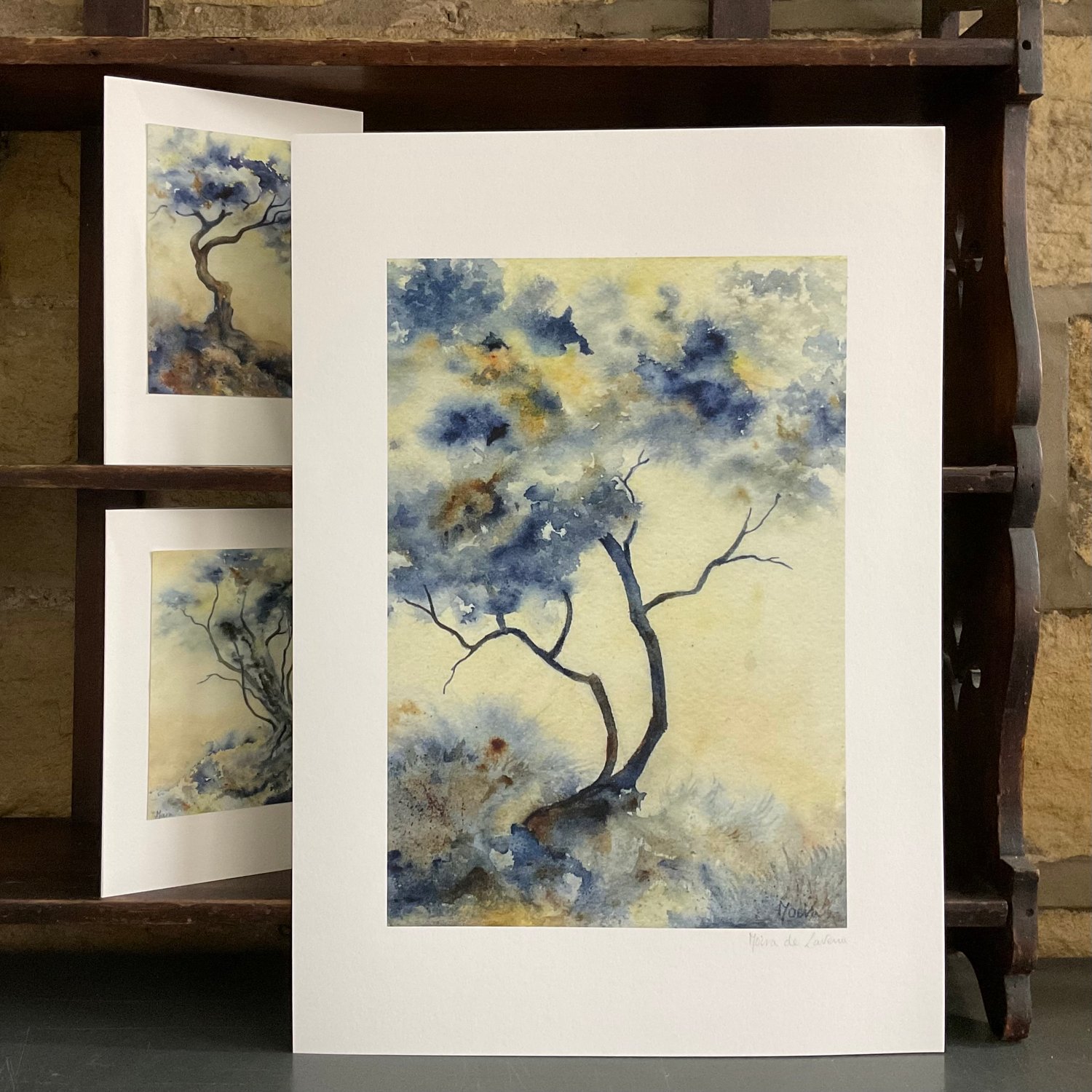 Image of Large Japanese Tree Prints ~ set of three