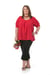 Image of Square neck top with elbow length sleeves (cotton)