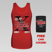 Image of 10-Years of Holmberg Girly Tank + FREE can coozie!