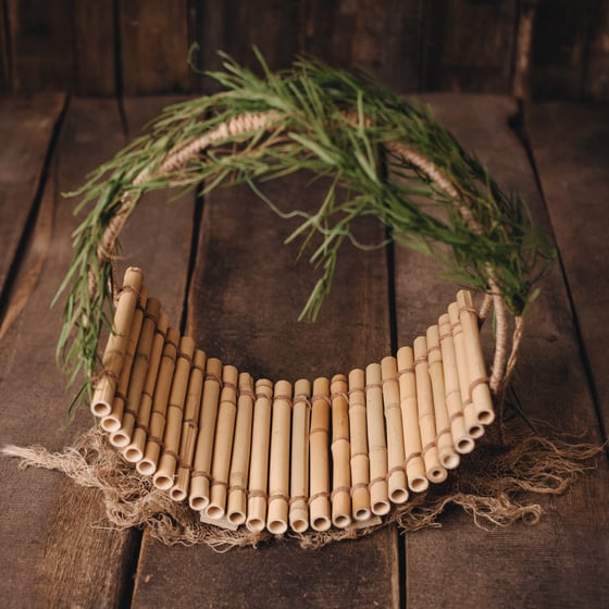 Image of Bamboo posing basket 