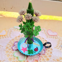 Image 2 of Good Luck Spell Clover Bouquet Candles