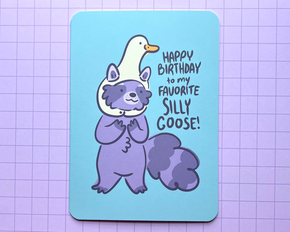 Image of Silly goose birthday card