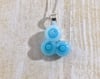 Trio Glass Pendant: Ice Storm