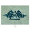 Winged Eye Screen Print - Navy Ink