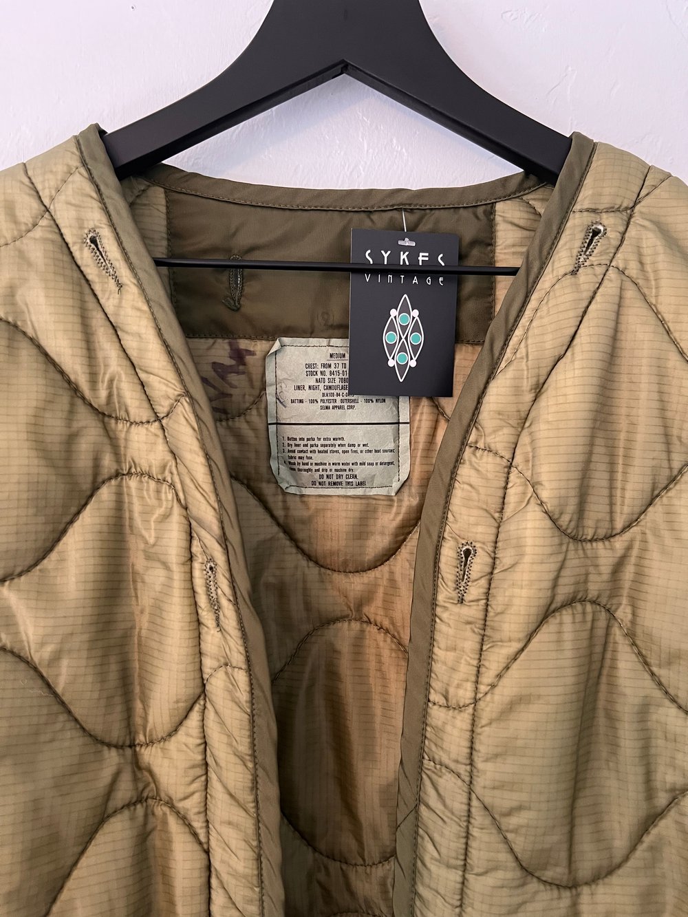 Vintage Military Liner Jacket (XL)