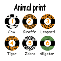 Image 2 of Monogram Car Coaster - Animal Print