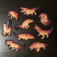 Image 2 of Low Poly Thylacine - Stickers