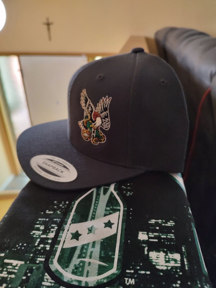 Image of Grey Snake, Eagle, Bottle Patch Holder Hat