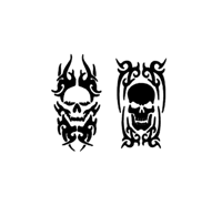 full cover tribal skull