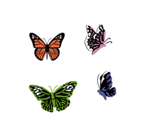 new layered butterflies 