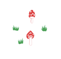 layered mushrooms