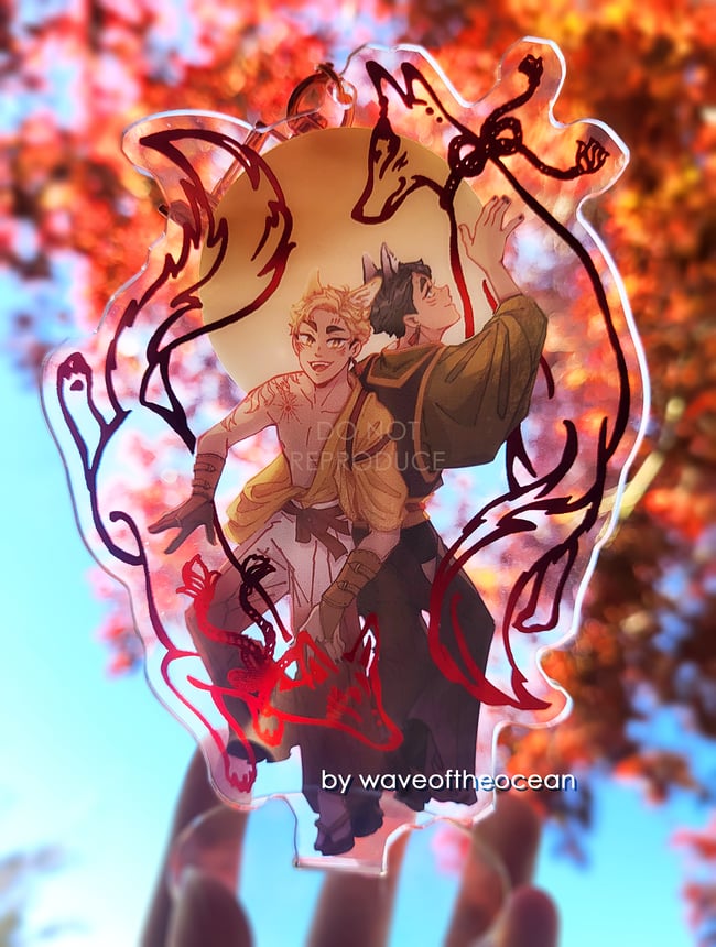 HQ!! Miya Twins Yokai AU Foil Standee Charms and Prints