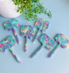 PLANT STAKES RAINBOW PADDLE POP