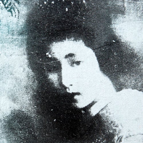 Image of Monotype - "L'énigmatique Hawaryu" - Japon - 20x20 cm