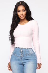 Ovuwo Maddy Sweater - Blush
