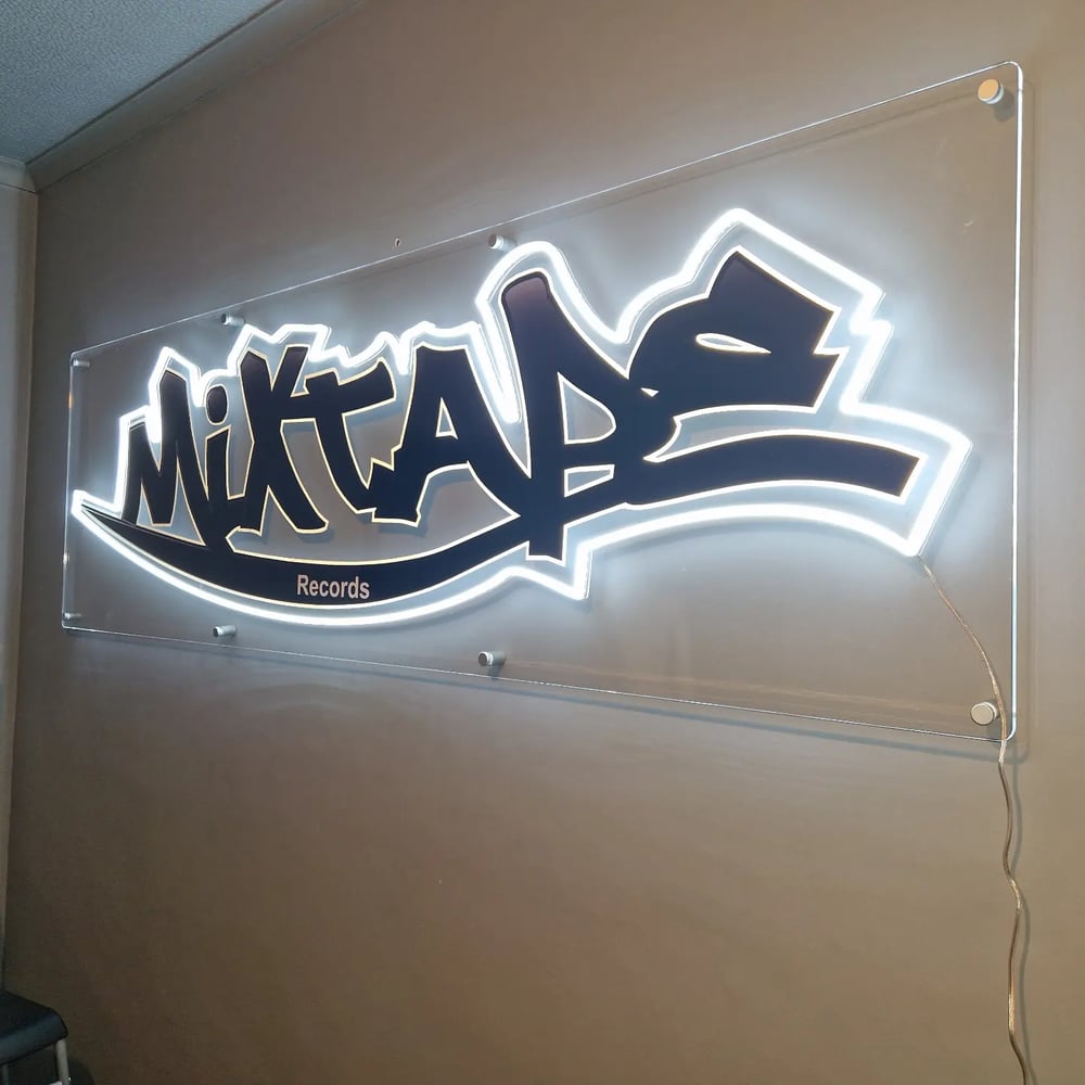 Image of LED Neon flex. Acrylic displays 