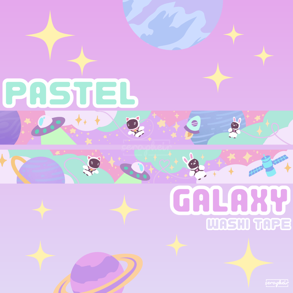 Image of Pastel Galaxy - Washi Tape