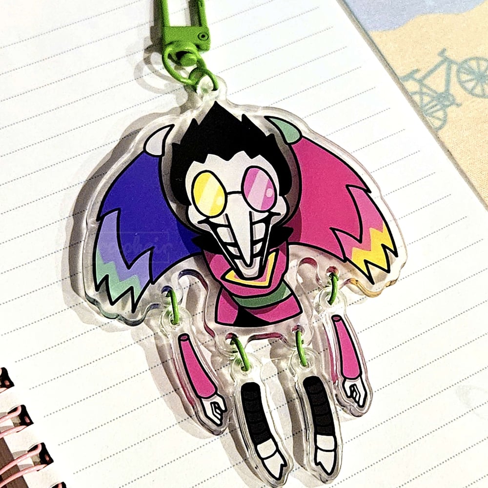 Image of Spamton - Acrylic Charm (Multi-tiered)