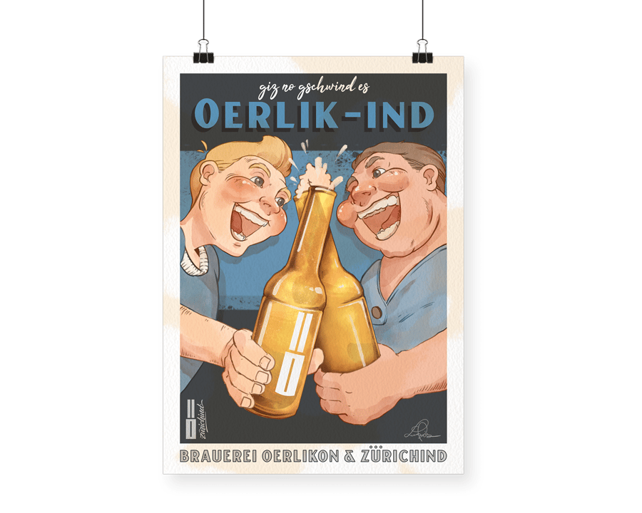 Image of ZÜRICHIND - Oerlik-ind Poster