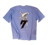 Happy Alien Tee / Dusty Blue