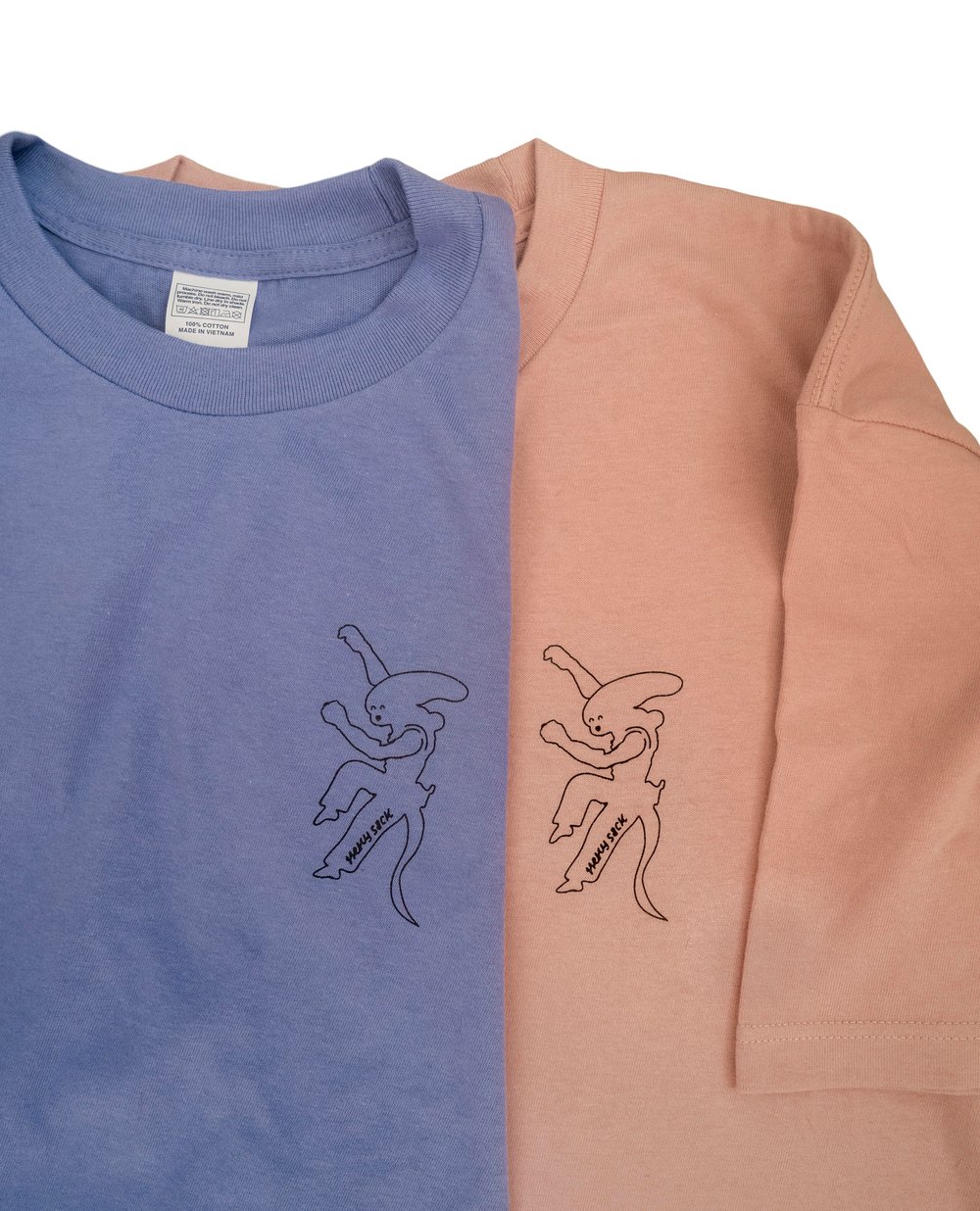 Happy Alien Tee / Dusty Blue