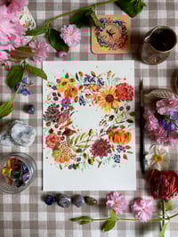 Image 4 of Selection of Wreath Prints A4