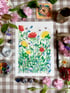 Florals - Wildflowers, Peony & Bees, Florist Bench, Peony Wallpaper & Poppies & Dragonflies Image 2